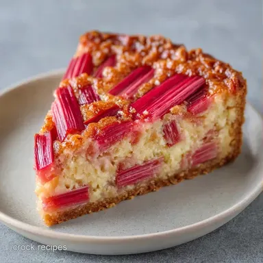 Rhubarb Tart with Puff Pastry Recipe Card