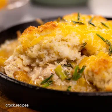 Chicken and Biscuit Bake Easy Comfort Food Casserole Recipe Card