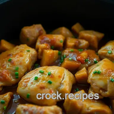 Honey Garlic Chicken, Crockpot! Easy chicken crockpot recipes easy Recipe Card