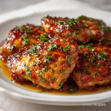 Honey Garlic Chicken Thighs for 4