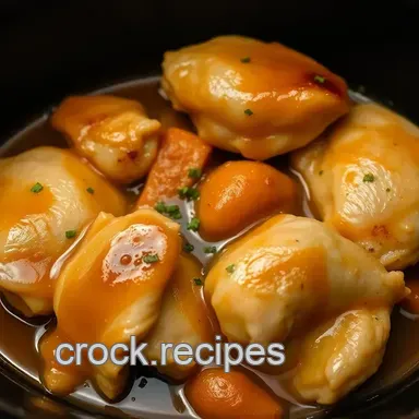 Honey Garlic Chicken Thighs in Crock Pot: Easiest Ever! Recipe Card