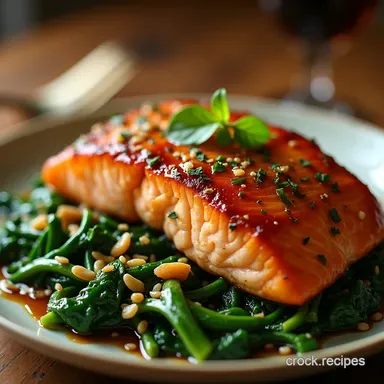 Sticky Honey Garlic Salmon Quick Asian Dinner Recipes Recipe Card