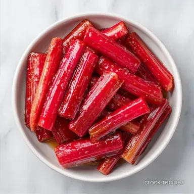 Honey Stewed Rhubarb for 4 Servings