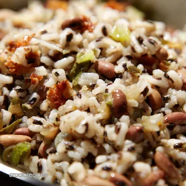 Hoppin John Southern Comfort Good Luck on New Years Recipe Card