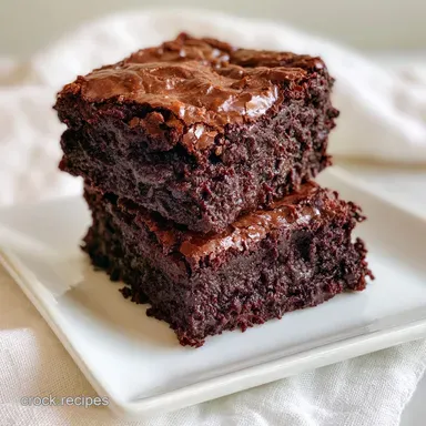 Hot Fudge Brownies: Slow-Cooked Recipe Card