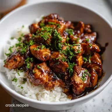 Instant Pot Bourbon Chicken: Sticky Sweet Takeaway Favorite Recipe Card