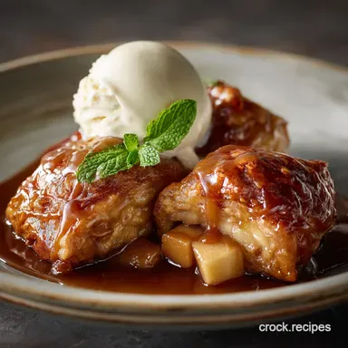 Proper Instant Pot Apple Dumplings Sticky CiderCaramel Recipe Recipe Card