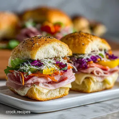 Italian Sub Sliders Recipe in 35 Minutes Recipe Card