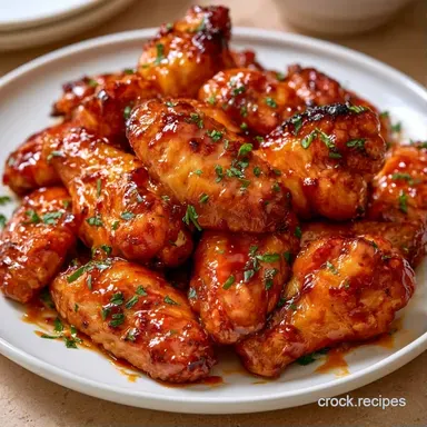 Japanese Chicken Wings Slow Cooker for 4 Recipe Card