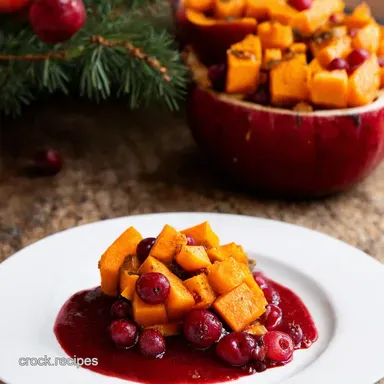 CranberryGlazed Butternut Squash My JewelToned Roast Recipe Card