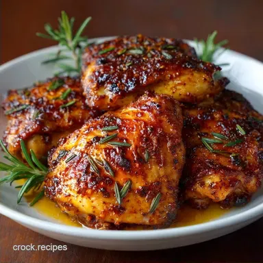Juicy Baked Chicken Thighs: Crispy Skin