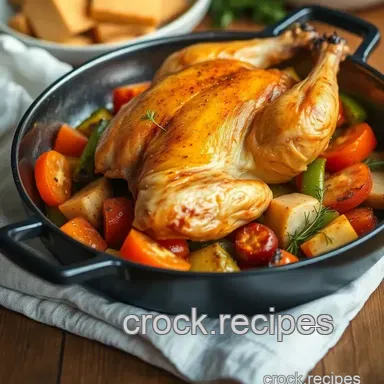 How to Make My Grandmother's Roast Chicken with Veggies - One-Pan Delight Recipe Card