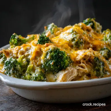 Cheesy Keto Chicken Broccoli Casserole Ultra-Creamy Low-Carb Comfort Food Recipe Card