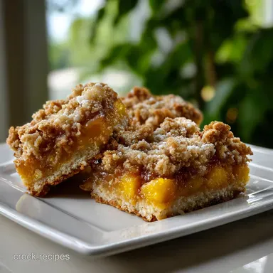 Keto Peach Cobbler Bars: Sugar Free, Easy Low Carb Recipe Recipe Card
