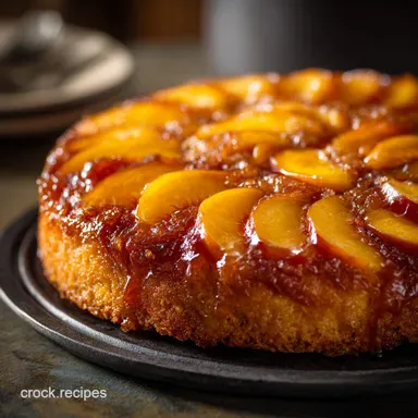 Keto Peach Upside Down Cake: The Ultimate Low Carb Almond Cake Recipe Card