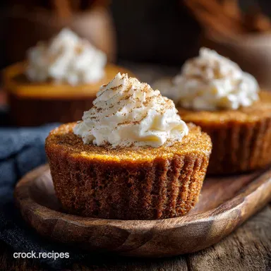 Keto Pumpkin Pie Cupcakes Decadent Low Carb Fall Dessert Recipe Card