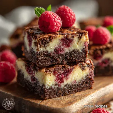 Keto Raspberry Cheesecake Brownies The Best Low Carb Fudgy Dessert Recipe Card