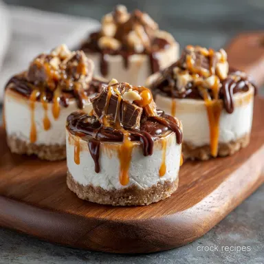 Sugar Free Keto Snickers Cheesecakes Ultimate No-Bake Mini Recipe Recipe Card