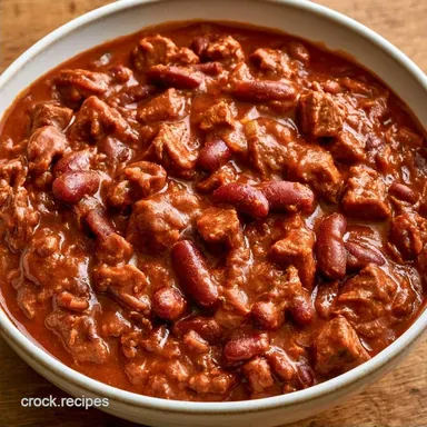 Crockpot Chili for 8 Servings