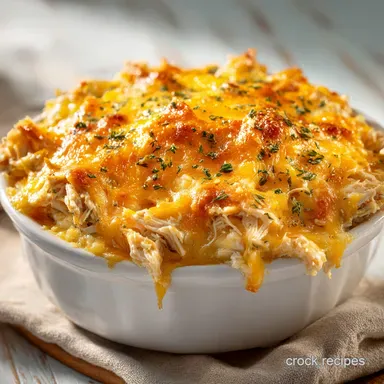King Ranch Chicken: Creamy Slow-Cooked Casserole for 6 Servings