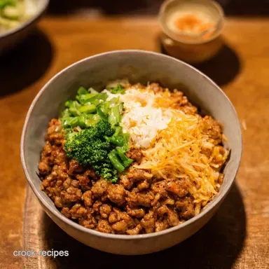 Korean Mince Bowls Quick BibimbapStyle Recipe Recipe Card