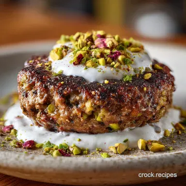 Ottolenghi's Lamb Pistachio Patties for 4 Servings Recipe Card