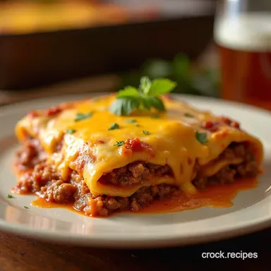 Easy Layered Cheesy Beef Enchilada Bake Recipe Recipe Card