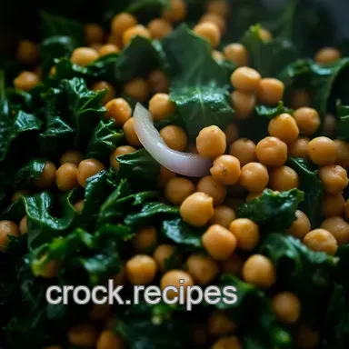 Leaf & Bean Delight: A Simple Kale and Chickpea Stir-Fry Recipe Recipe Card