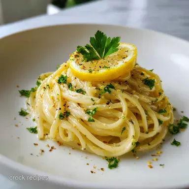 Lemon Butter Linguine in 15 Minutes Recipe Card
