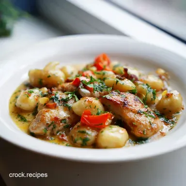 Lemon Chicken Gnocchi with Creamy Sauce for 4