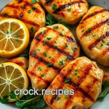 Easy & Juicy Good Recipes with Chicken: My Favourite Lemon Herb Grilled Chicken Recipe Card