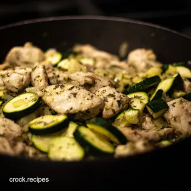 LemonHerb Chicken Zucchini Skillet My Easy Weeknight Win Recipe Card