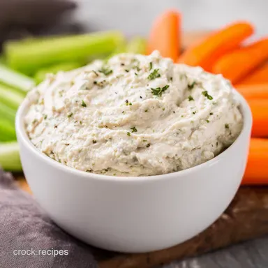 Lemony Herby White Bean Dip Healthy Veggie Dip Delight Recipe Card