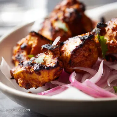 Light Zesty Chicken tikka kebab recipe So Easy Recipe Card