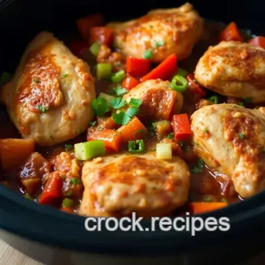 Easy Low-Carb Crock Pot Chicken Cacciatore: A Family Favorite Recipe Card