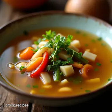 The Best Easy Chinese Vegetable Soup Recipe with Tofu Ginger Recipe Card