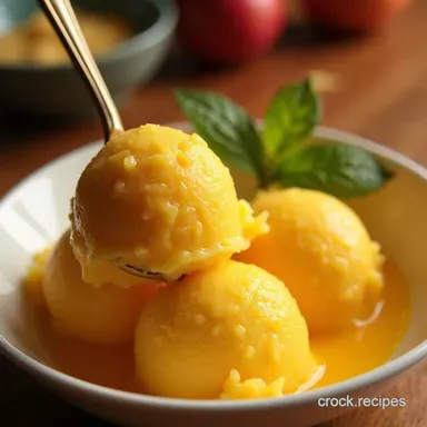 Sunshine on a Spoon Zesty Mango Tango Sorbet Recipe Recipe Card