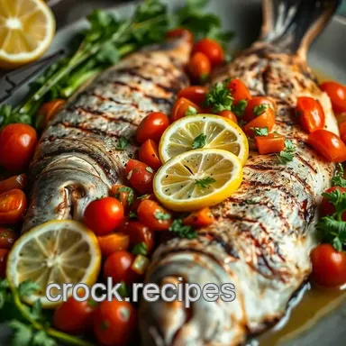 Grilled dorade fish with Lemon Herb Salsa: My Mediterranean Favorite Recipe Card
