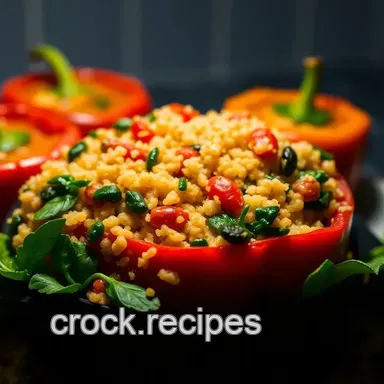 Delicious Low Carb and Vegetarian Recipes: Vibrant Mediterranean Stuffed Peppers
