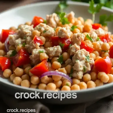 Fresh & Vibrant Tuna and Chickpea Salad – My Go-To Mediterranean Recipe Recipe Card
