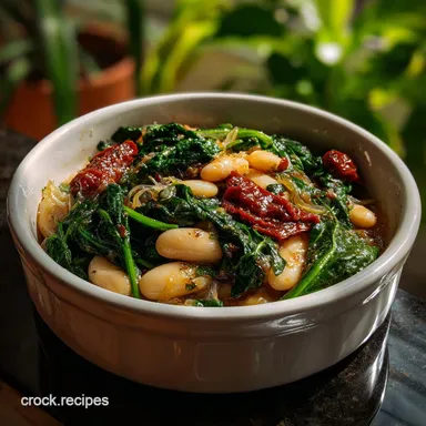 Mediterranean White Beans and Greens Ready in 30 Min Recipe Card