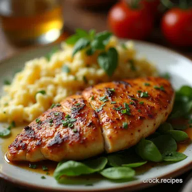 The Best Caesar Chicken Recipe PanSeared Juicy Recipe Card