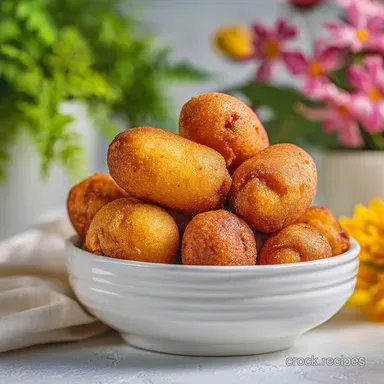 Corn Dog Bites: Oven-Only Crispy Baked Recipe Card