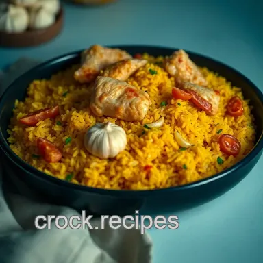 Morassa Polow Ba Morgh: My Colorful Saffron Chicken Pilaf Recipe Recipe Card