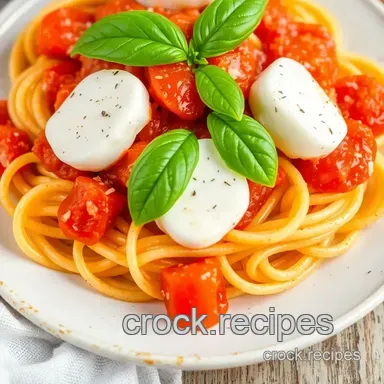 Mozzarella Sorrentini Pasta with Basil and Fresh Tomato Sauce: 5 Best Tips for a Delicious Meal Recipe Card