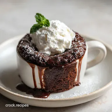 Mugs52 Chocolate Mug Cake: 3 Minute Recipe Recipe Card