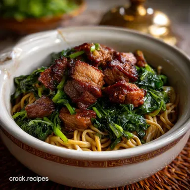 New Years Day Lucky Foods My: Prosperity Braised Feast Recipe Card