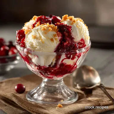 Creamy Cranberry Frozen Dessert: Velvet No-Churn Parfait Recipe Recipe Card