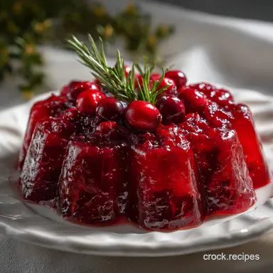 Cranberry Jello Salad Recipe NoBake Holiday - Make Ahead Side Recipe Card