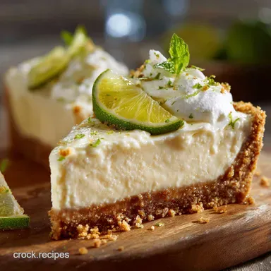 Cream Cheese Lime Pie The UltraCreamy NoBake Summer Dessert Recipe Card